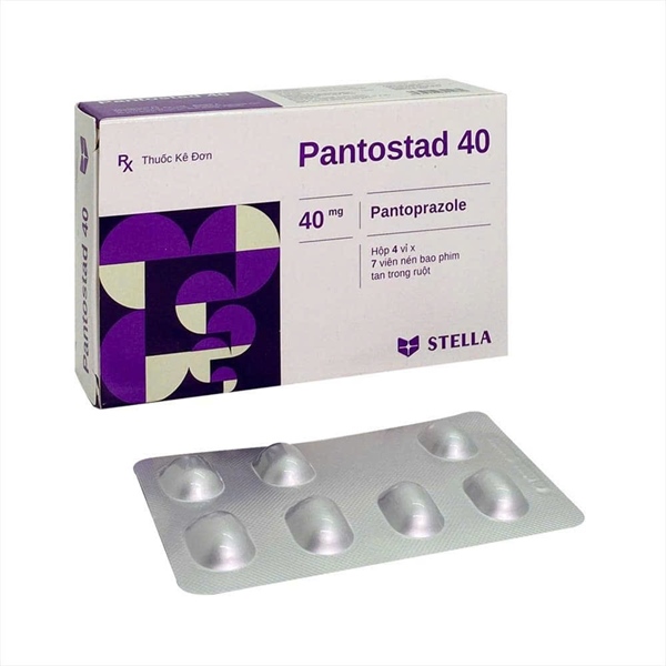 Pantostad 40 (Pantoprazol 40mg) (K*160H*4vỉ*7viên nén) - Stella (Hộp)