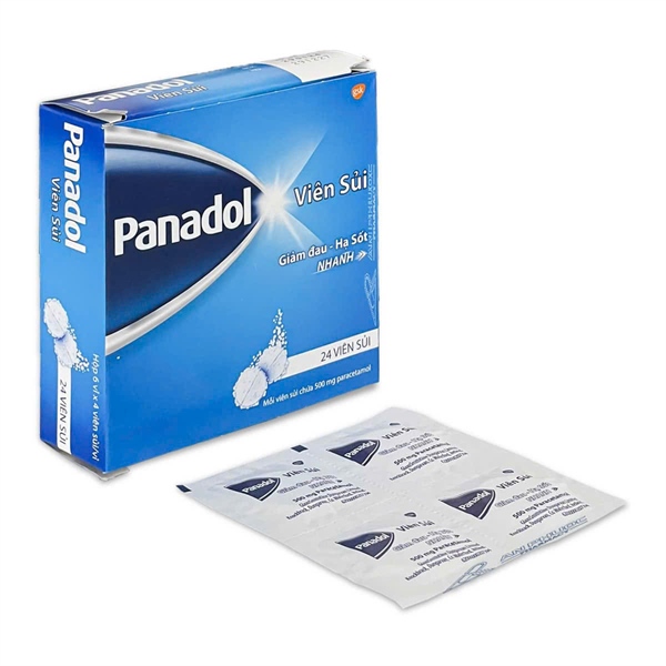 Panadol viên sủi (Hộp 6 vỉ x 4 viên) - Glaxo