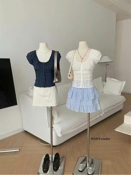 ÁO KIỂU 6366 - TRẮNG S