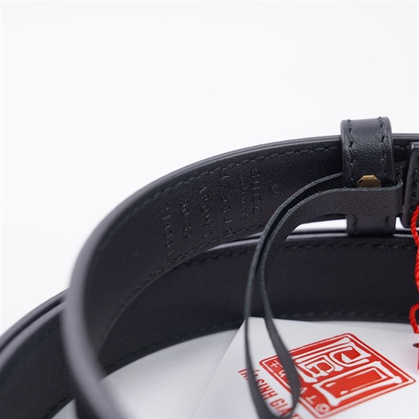 Thắt lưng GG đen bản 2cm dài 96cm (HT)+