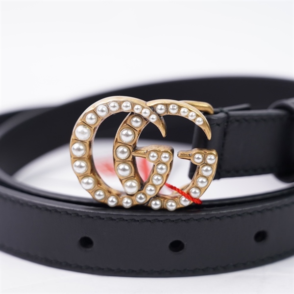 Thắt lưng GG đen bản 2cm dài 96cm (HT)+