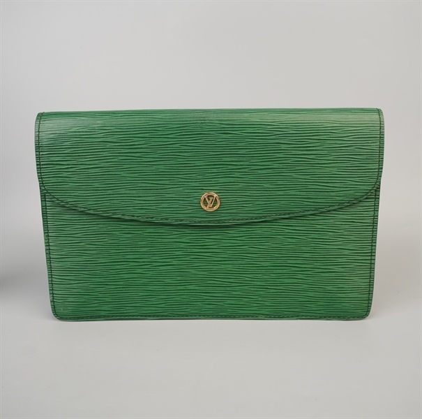 Túi LV Clutch xanh lá (8911-V.1) sz27 KG+