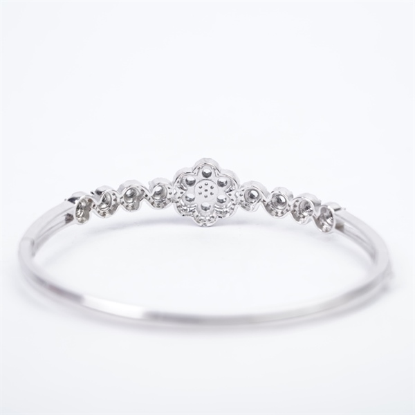 Kiềng bạc đính cẩm Gua KG+