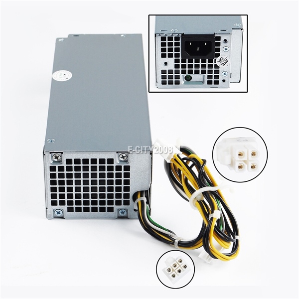 Nguồn Dell 3050/5050/7050 (SFF - Small Form Factor), 240 Watt (6 Pin + 4 Pin) và dịch vụ lắp đặt - Bảo hành 06 tháng