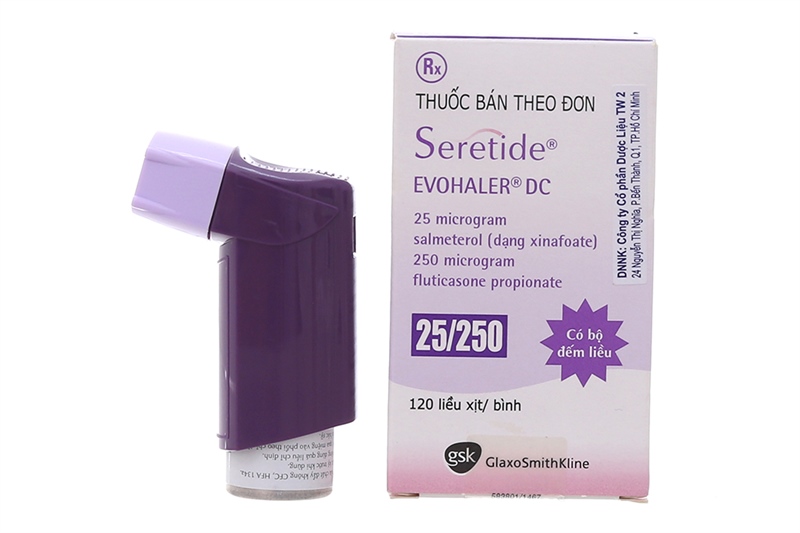 Seretide Evohaler 25/250mcg (Lọ*120 liều xịt)- Glaxo