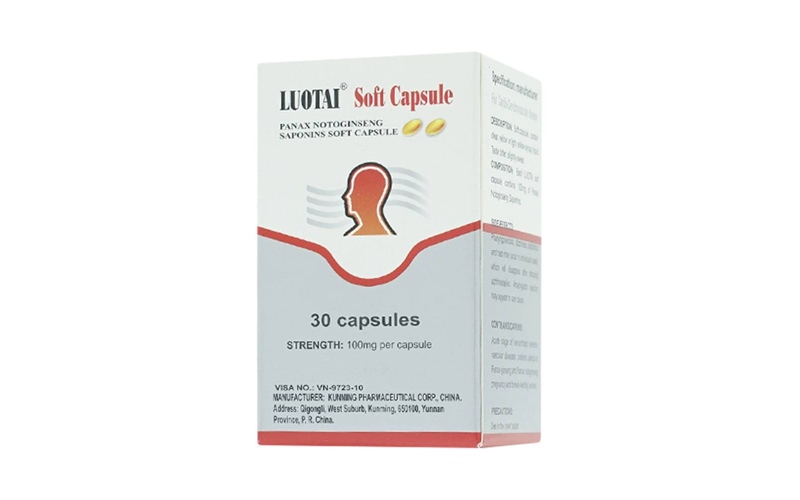 Luotai soft capsules 100mg (Lọ 30 viên) - Trung Quốc
