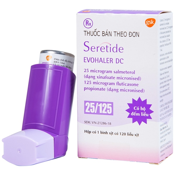 Seretide Evohaler 25/125mcg (Lọ*120 liều xịt) - GSK