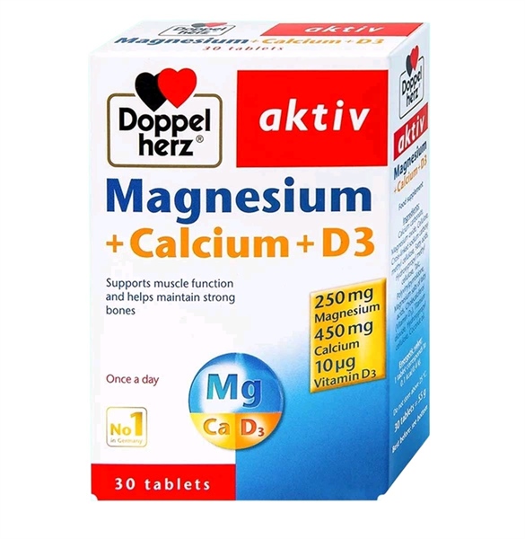 Magnesium + calcium + D3 (H*3vỉ*10viên) - Germany
