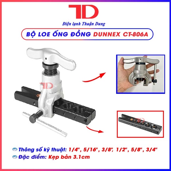 Bộ loe ống Dunnex CT-806A (thùng 10 bộ)
