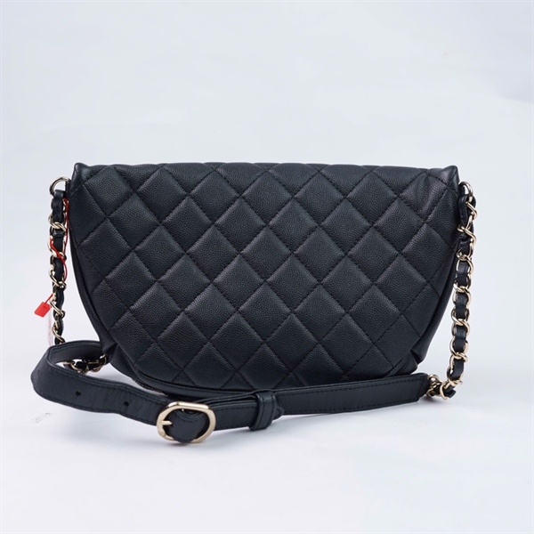 Túi Chanel Bumbag đen (28272516) sz23 KG+