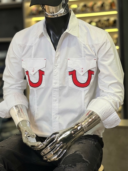 SMTD- TRue trắng thêu túi đỏ