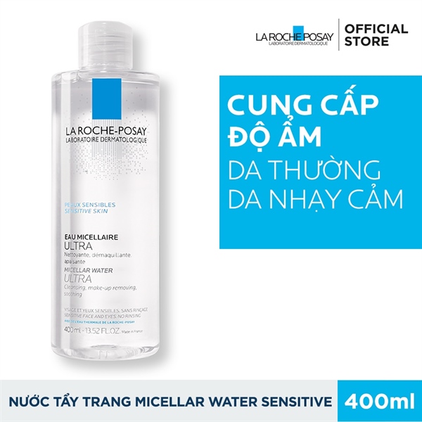 [KHÔNG SALE] Nước Tẩy Trang La Roche Trắng 400ml - Da nhạy cảm