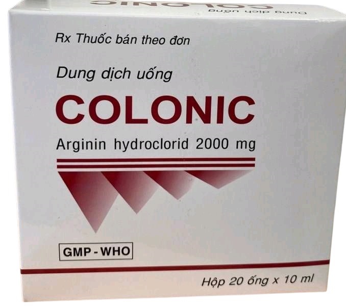 COLONIC (Arginine hydrochloride 2000mg (Hộp 4 vỉ x 5 ống x 10ml) - USA/NIC