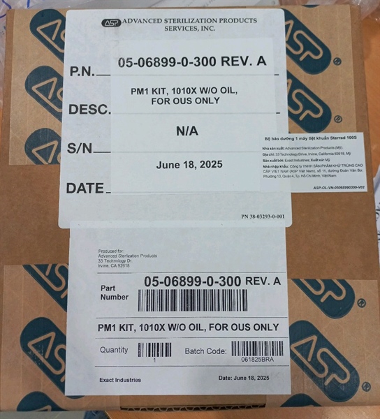 Bộ bảo dưỡng 1 máy tiệt khuẩn ST 100S. (Hộp/1 bộ) (Mỹ)