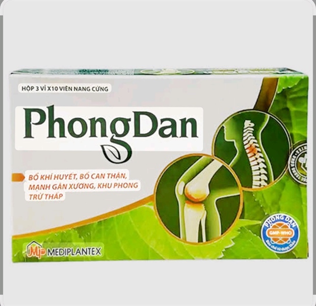 Phong dan (Bổ khí huyết, bổ can thận, ...) (Hộp 3 vỉ x 10 viên) - Mediplantex