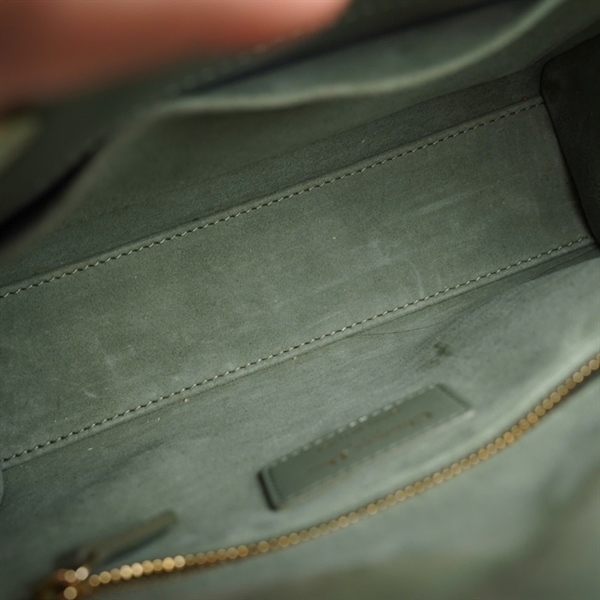 Túi Dior Lady xanh xám kèm khăn (01-RU-0291) szS KG+