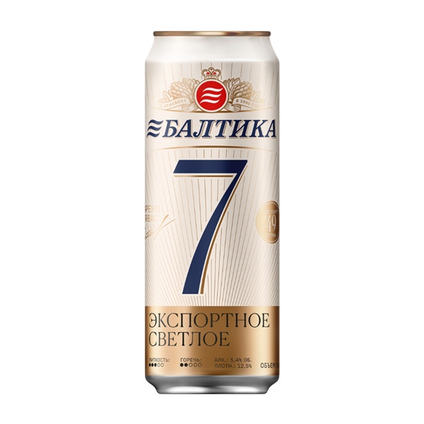 Baltika No.7 Export Light Beer Can 0.45L