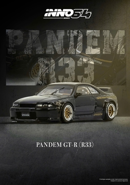 [SGTVN] Inno64 1:64 PANDEM GT-R (BCNR33) Black (IN64-R33P-BLA)