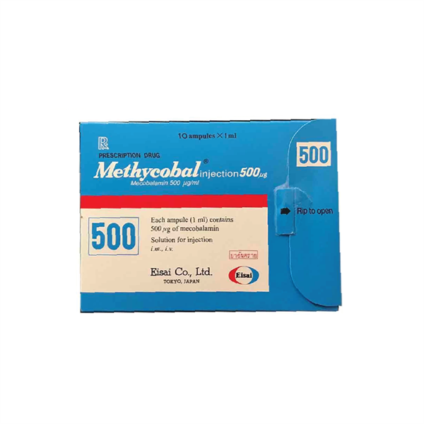 Methycobal 500mcg (Mecobalamin) (H*10ống) - Nhật