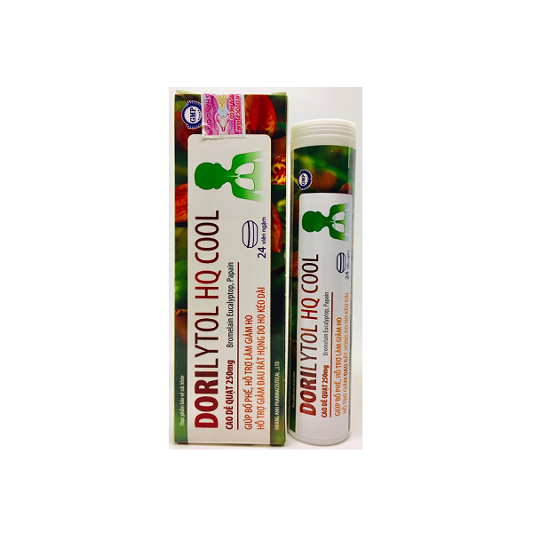 Viên ngậm ho Dorilytol HQ Cool (Tub 24 viên) - Viheco