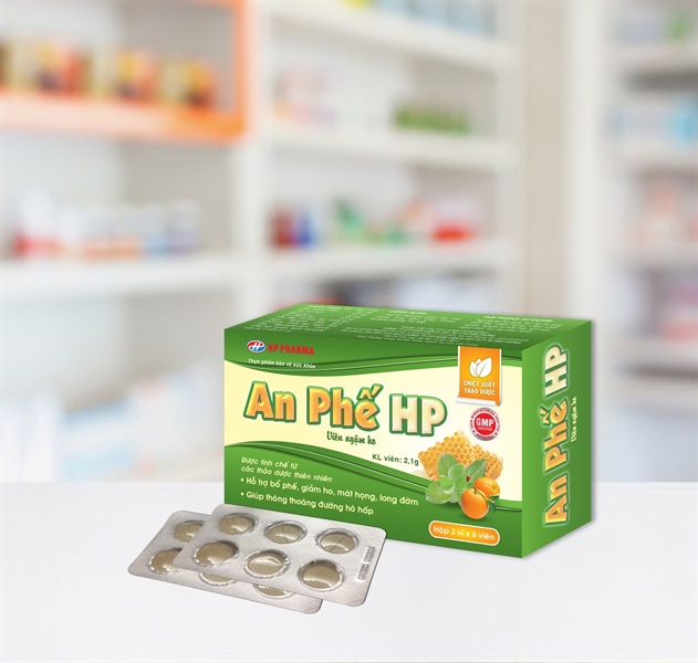 Viên ngậm ho An phế HP (H*3vỉ*6viên) - HP Pharma