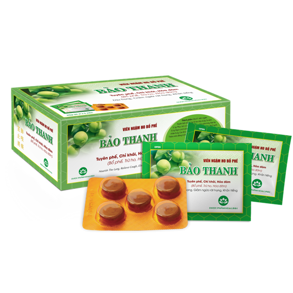 VIÊN NGẬM BẢO THANH (H*20vỉ*5viên) - Hoa Linh