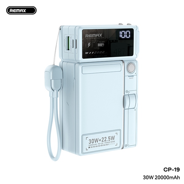 ֎[REMAX CP-19] Pin sạc dự phòng không dây Magnetic 20000mAh QC3.0+PD 15W+30W CCC(500g)