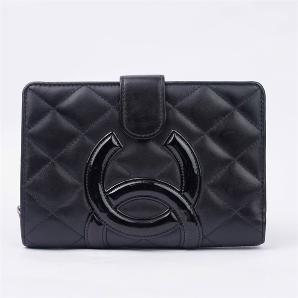 Ví Chanel đen gập 2 (16357512) (A-T) KG+