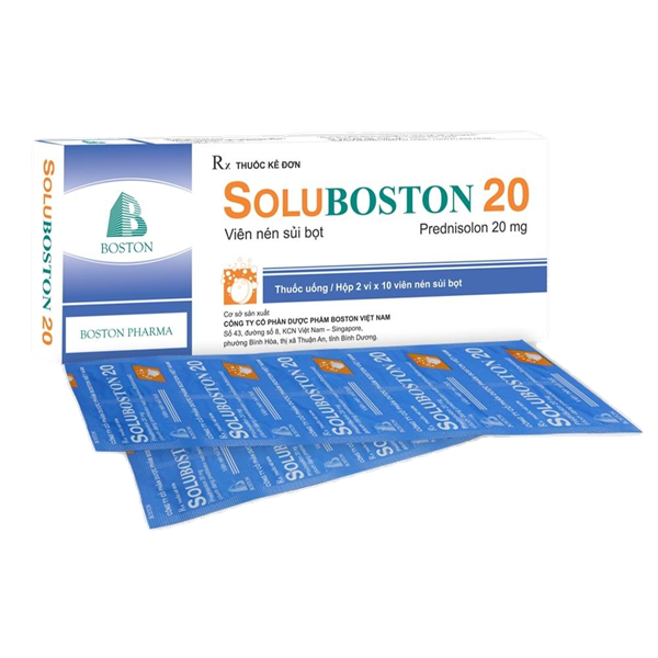 Soluboston sủi prednisolon 20mg (H/20V)