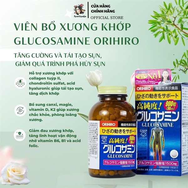 Viên uống bổ xương khớp Orihiro Glucosamine 900 Viên