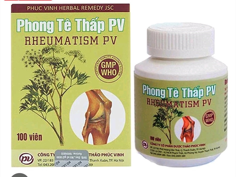 Phong tê thấp PV (K*144lọ*100viên)- Phúc Vinh