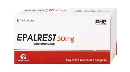 Thuốc Epalrest 50mg SaoKim Pharma phòng và điều trị biến chứng đái tháo đường (2 vỉ x 14 viên)