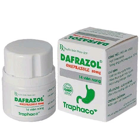 Thuốc Dafrazol Traphaco điều trị và phòng ngừa loét dạ dày tá tràng, viêm thực quản trào ngược (14 viên)