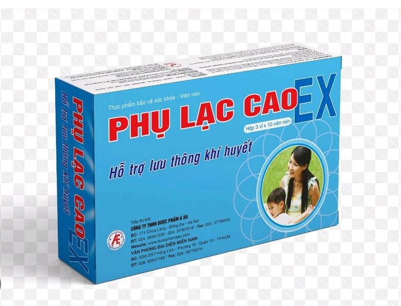 Phụ lạc cao EX (Hộp*3vỉ*10viên) - á Âu
