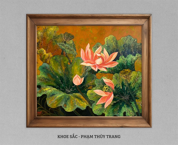 Khoe sắc - Phạm Thùy Trang - 70x80 cm
