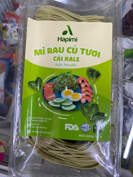 Mì rau củ tươi hapimi cải Kale 180g