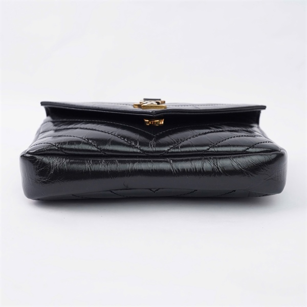 Túi YSL đen (YSL779430-0224) sz17 (LN) KG+