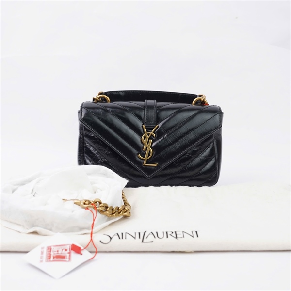 Túi YSL đen (TCT779430-0224) sz17 (LN) KG+