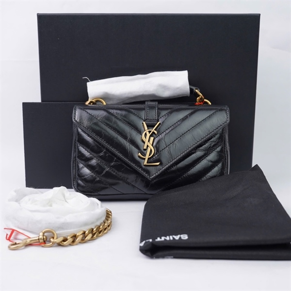 Túi YSL đen (YSL779430-0224) sz17 (LN) KG+