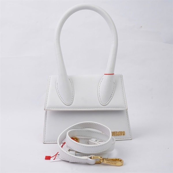 Túi Jacquemus trắng sz18 KG+