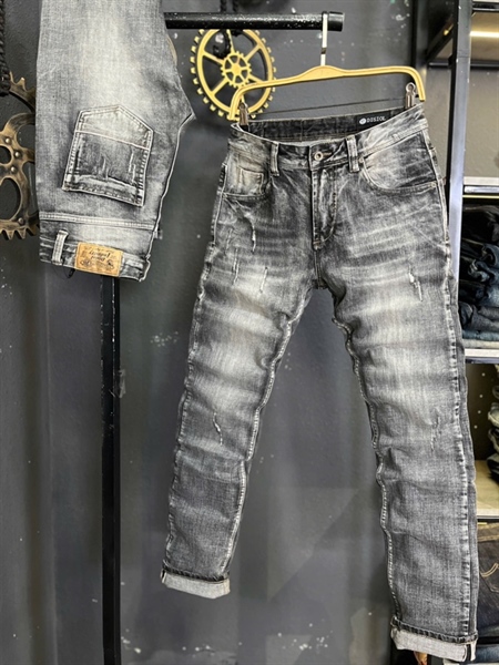 Jean Dài -Selvedge Denim Disol- A8802 xám khói was