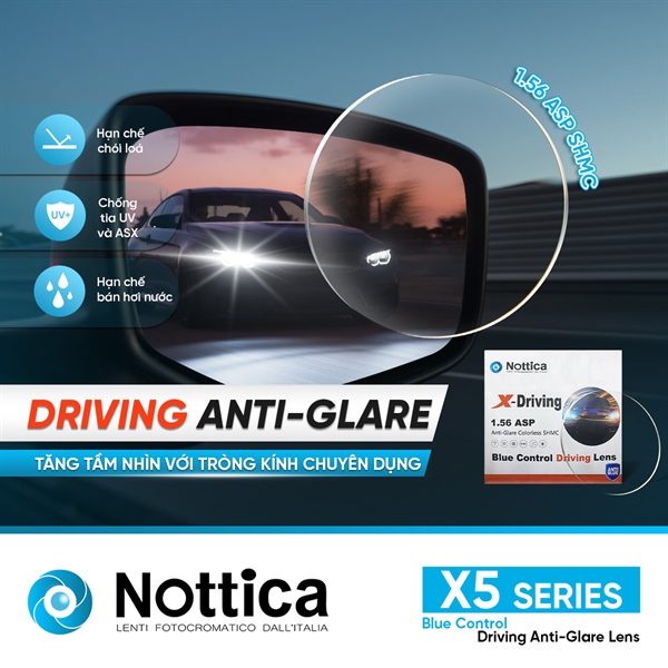 Tròng kính Nottica X-Driving