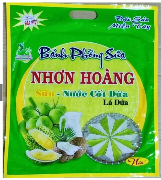 Bánh phồng sữa 220g vị lá dứa ( tập 5 gói )