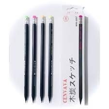 Bút Gỗ Chì đen 2B Cenvava MINI-6007