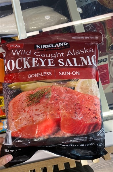 Cá hồi đỏ Kirkland tự nhiên 1.36 kg ( Gói )