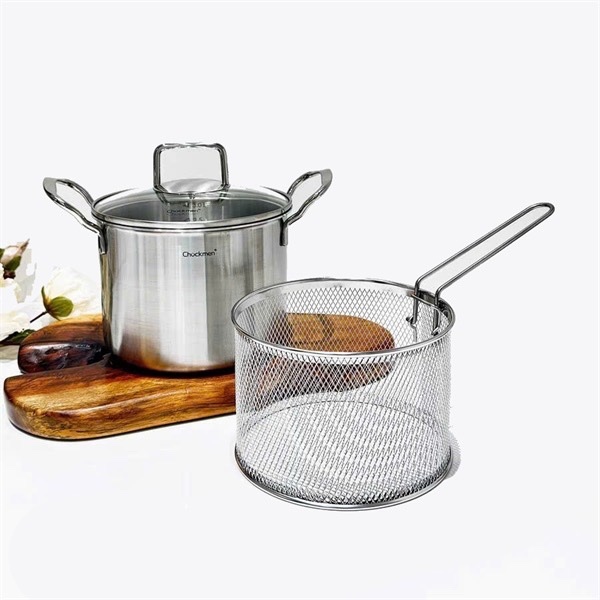 S615 - C445 Nồi Chockmen 18cm Thành Cao Kèm Giỏ Lọc Dầu CKM-ZQ3L18SP [T6]