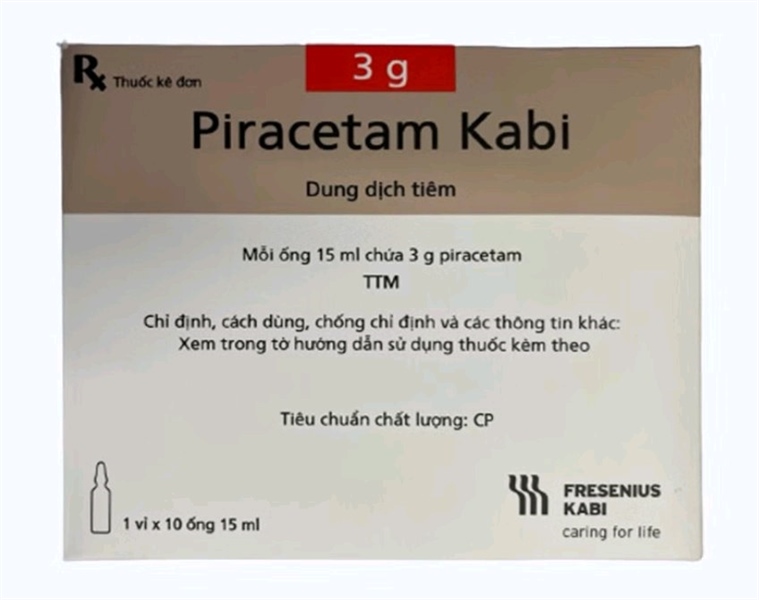 Piracetam Kabi 3g/15ml (K*34H*10ống) - Bidiphar