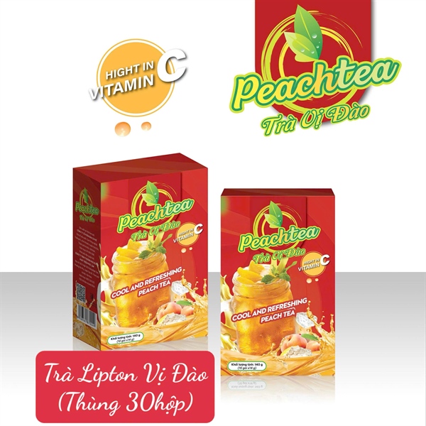 Trà đào hòa tan 140g (30H/thùng)