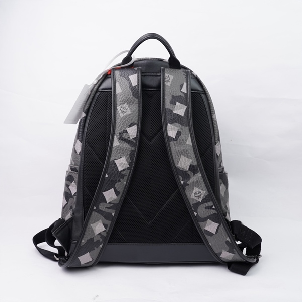 Balo MCM xám in họa tiết 33x15x40cm (A-T) KG+