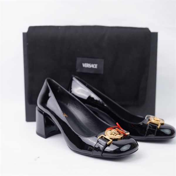 Giày Versace đen sz35 (A-T) KG+